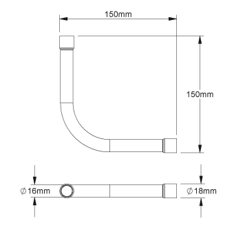 Fintech Steckrohrbogen 90°    IESB 16 AL 