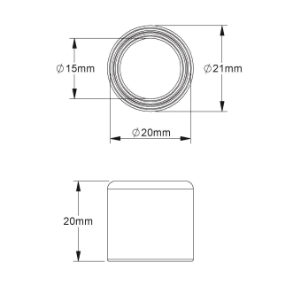 Fintech Endtülle M20 PVC-weich    IEE 20 