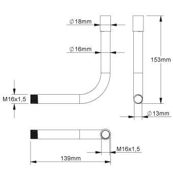 Fintech Gewinderohrbogen 90°   IEGB 16 F 