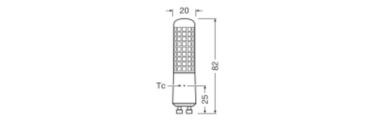 OSR LED Special T Slim 7-60W/827 806lm 