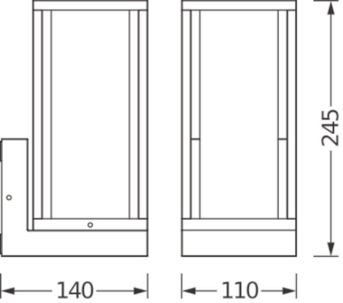 LEDV ENDURA CLASSIC FRAME Wall E27 
