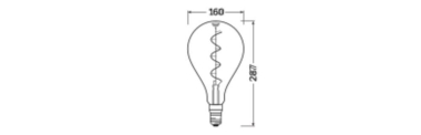 Osram 1906 LED BGRPD 4W/818 230V FIL SM 
