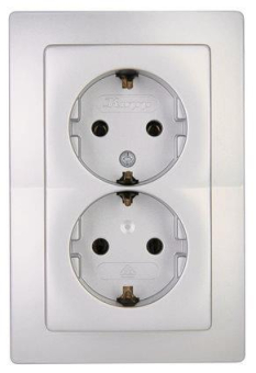 KOPP Steckdose 2f. PAR silb    941120089 