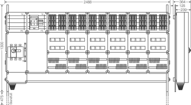 Hensel Ladeverteiler f. Mi EV 11kW 36101 