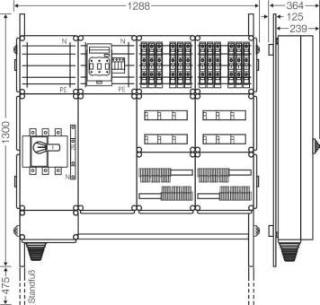 Hensel Ladeverteiler f. Mi EV 11kW 12101 