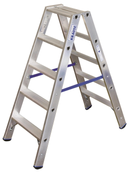 Krause Stufen-Doppelleiter Alu 2x5 