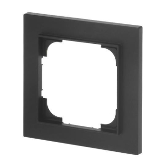BJ Abdeckrahmen 1-fach schwarz  1721-45M 