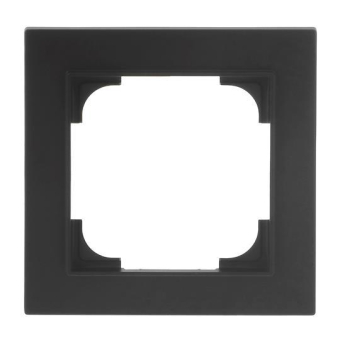 BJ Abdeckrahmen 1-fach schwarz  1721-45M 