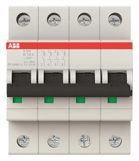 ABB Sicherungsautomat K-Char.,  S204-K10 