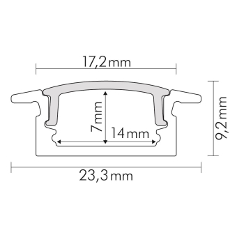 Nobile Alu T-Profil 2         5011146814 