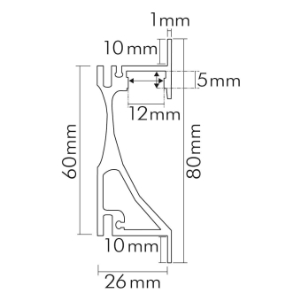 Nobile Alu-Profil EBleuchte   5010520000 