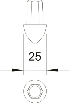 OBO 1819 25 Erderspitze f.OMEX-Erder 