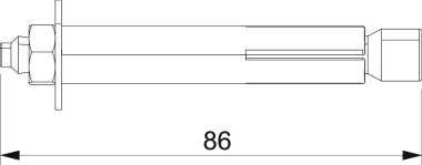 OBO PBD M6x10 Porenbetondübel 