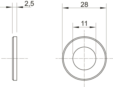 OBO WS M10 D28 G Unterlegscheibe M10 St 