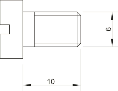 OBO 341 M6x10 G Zylinderkopfschraube 