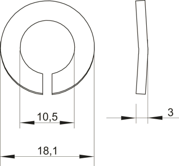 OBO LWS M10 A4 Federring M10 A4 2B 