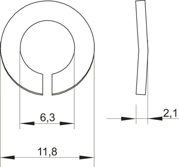 OBO LWS M6 G Federring M6 St G 3405060 
