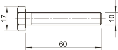 OBO HHS M10x60 G Sechskantschraube 
