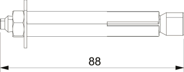 OBO PBD M8x10 Porenbetondübel 