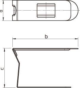 OBO LKM K140 Kanalklammer 140mm St FS 