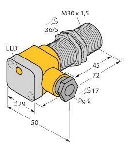 TURCK Induktiver Sensor   BI10-G30SK-Y1X 
