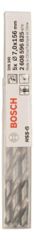 Bosch 5Metallbohrer HSS-G DIN 2608596825 