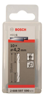 Bosch 10Doppelendbohrer HSS-G 2608597590 