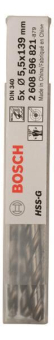 Bosch 5Metallbohrer HSS-G DIN 2608596821 