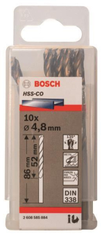 Bosch 10Metallbohrer HSS-Co   2608585884 