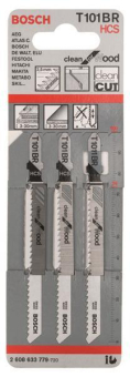 Bosch 3Stichsägeblatt T101BR  2608633779 