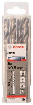 Bosch 5Metallbohrer HSS-G DIN 2608595338 