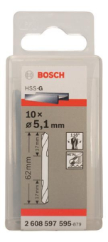 Bosch 10Doppelendbohrer HSS-G 2608597595 
