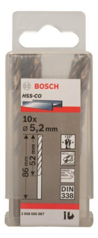 Bosch 10Metallbohrer HSS-Co   2608585887 