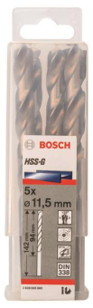 Bosch 5Metallbohrer HSS-G DIN 2608595080 