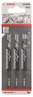Bosch 3Stichsägeblatt U144D   2608630568 