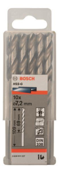 Bosch 10Metallbohrer HSS-G    2608595337 