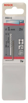 Bosch Metallbohrer HSS-G DIN 2 Stück 
