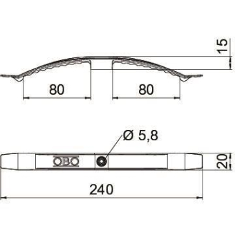 OBO 2033 Kabelklammer 2x8 NYM3x1,5 PA 