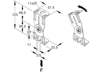 NIED Deckenbügel                  DBG 10 