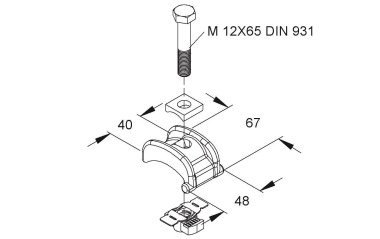 NIED Spannpratze              SPPGM 30 F 