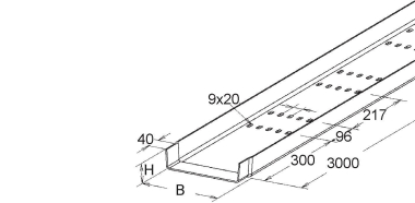 NIED GFK-Kabelrinne           KKL 50.150 