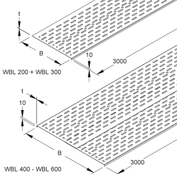 Niedax Einlegeblech 500x3000mm   WBL 500 