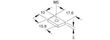 Niedax GSM235 Schräggleitmutter  GSM 235 