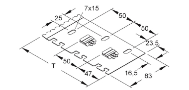 NIED LS-Trennstegbef.-platte LZTP 200 E3 