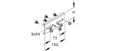 NIED Längsverbinder             KLVB60/4 