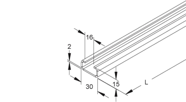 NIED Ankerschiene               2971/6SO 