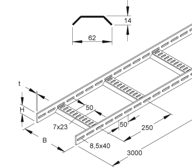 NIED K-Leiter Marinenorm  KLMUL 40.200 F 