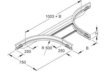 Niedax Anbau T-Stk f.WSL   WSTAR 105.450 