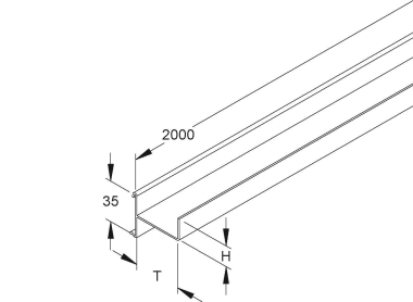 NIED Kunststoff-Trennsteg GTK50   GTK 50 