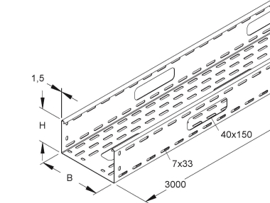 NIED Verteilerrinne mit      RSV 110.200 